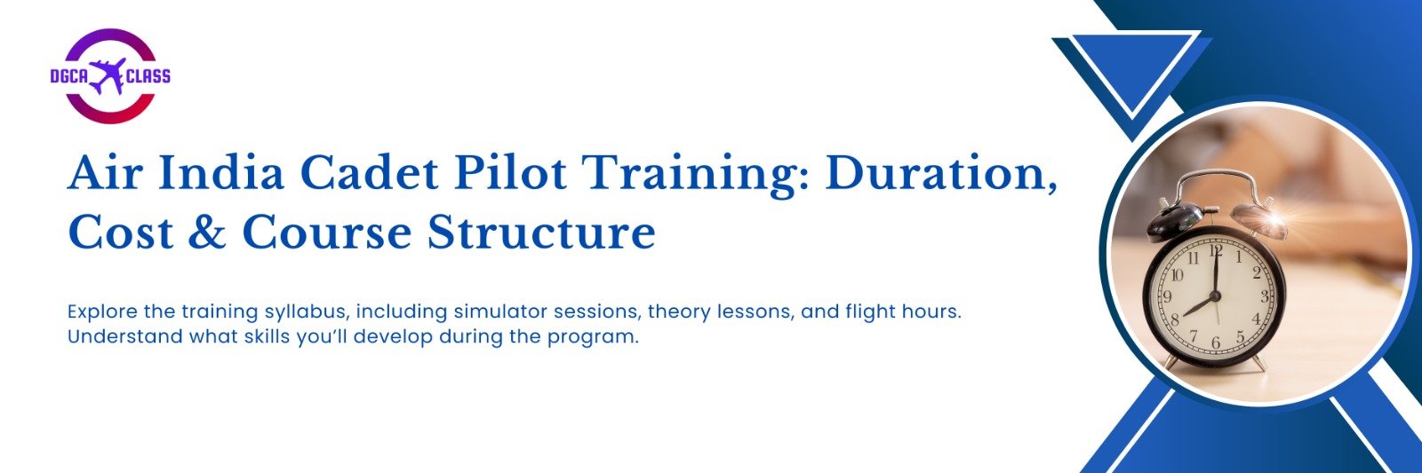 Air India Cadet Pilot Training: Duration, Cost & Course Structure